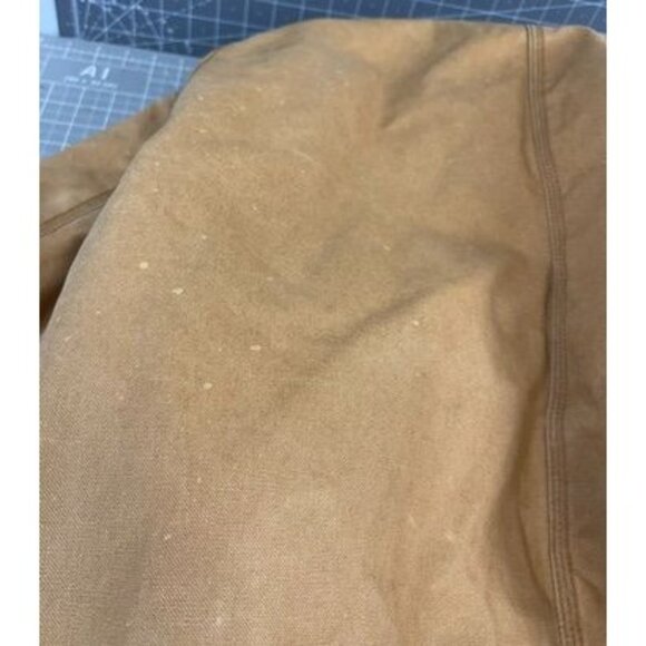 Big Smith Men's L/XL Insulated Chore/Work Coat Brass Zipper Tan Canvas Durable O - Picture 8 of 8